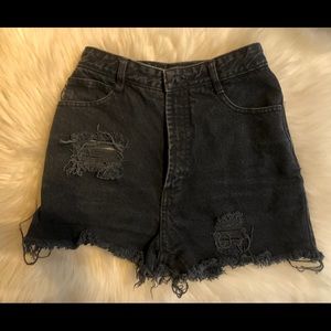 BONGO Dark High-Waisted Shorts
